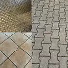 Boden hart, eben, Rillen, Fugen